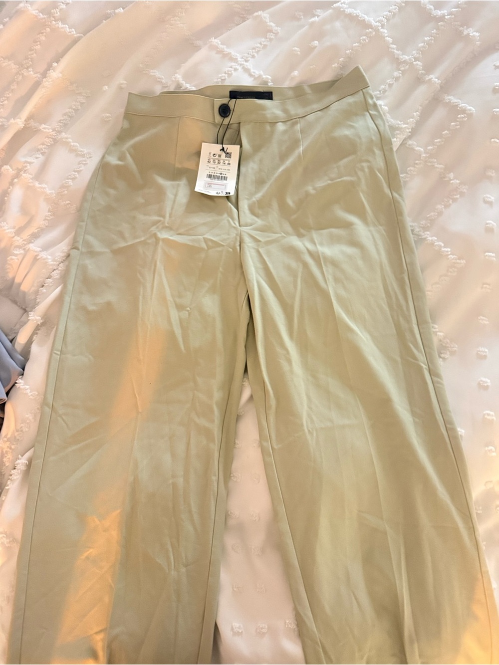 Pull & Bear Straight Leg Smart Pants Sage Green NWT Size 10